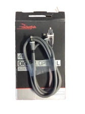 4' Digital Optical Audio Cable Rocketfish Brand Preowned Home Audio TV Video
