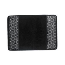Popular Bath Sinatra Bath Rug with Sequins, Black