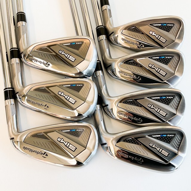 TAYLORMADE SIM2 MAX IRONS 7 PC SET #5-PW,AW KBS 85 STEEL TAYLORMADE SIM2 MAX IRONS 7 PC SET #5-PW,AW KBS 85 STEEL