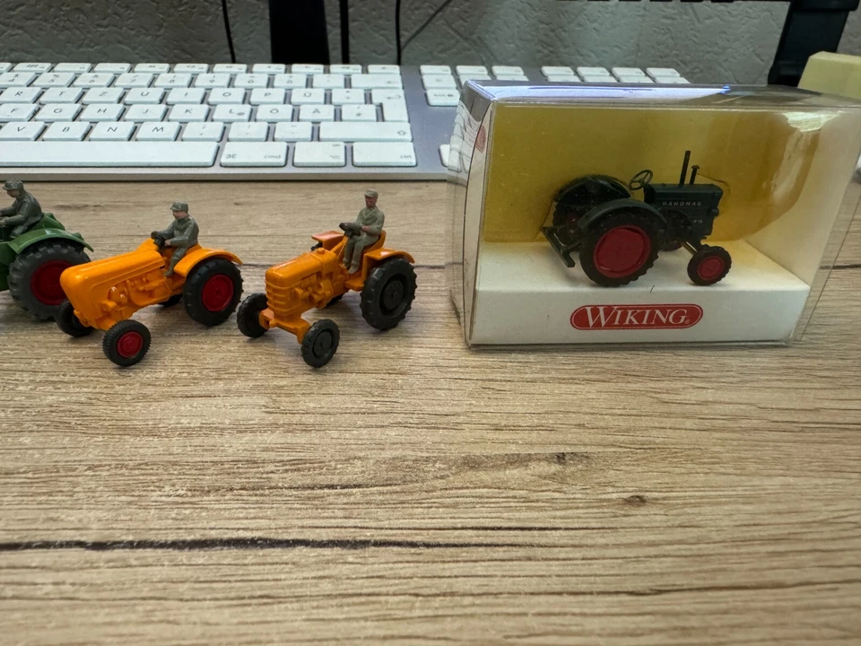 6 WIKING Trattori 1:87 Tutte IN Guten Condizioni - Immagine 3 di 4