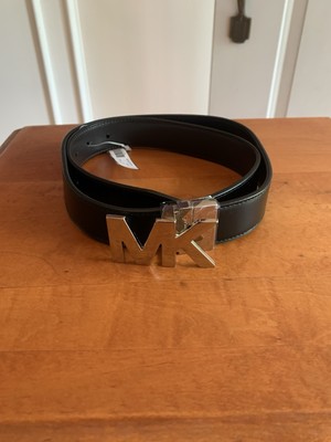Michael Kors Reversible Leather Belt in Black