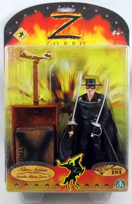 Zorro - Giocho Preziosi 2005 - Swords Ablaze Zorro - Figurine Articulée 17 cm - Photo 1/2