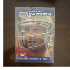 Pro Set 1990 NFL Joe Montana Card Lot (5) – 49ers – Pro Bowl / MVP / Leader