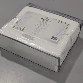 KING BAMBOO COMFORT 1800 SERIES EGYPTIAN LUXURY KING SHEET SET - WHITE - Image 3 of 4