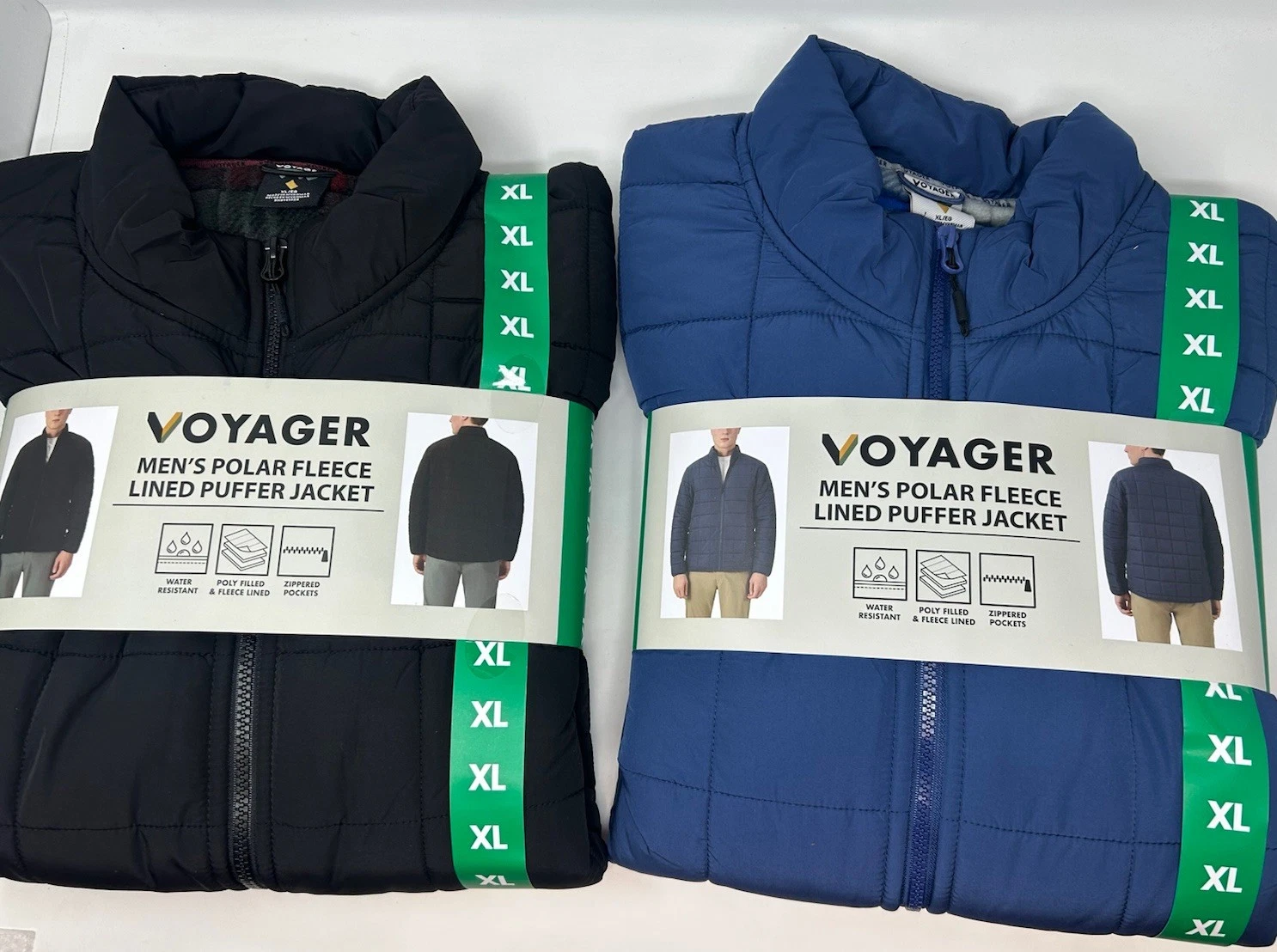 VOYAGER MEN'S POLAR FLEECE LINED PUFFER JACKET BLACK or BLUE NWT Check for sizes
Opens in a new wind
