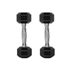 5-780LBS Rubber Coated Hex Dumbbell Weight Set with Rack and Adjustable Weigh...