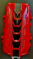 2020/26 CORVETTE C8 ENGINE COVER TORCH RED CARBON FIBER RAILS NEW OEM! (For: More than one vehicle)
