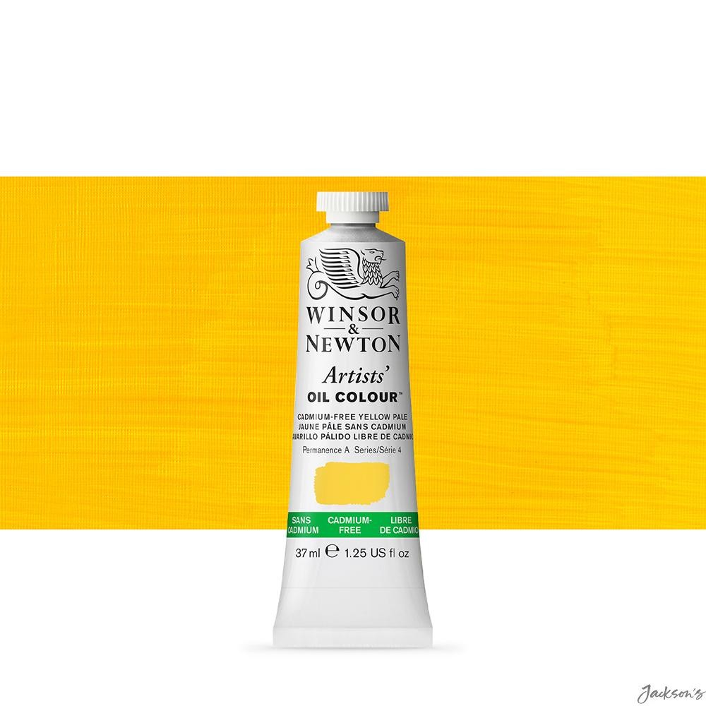 Winsor & Newton Artists Oil Paint Tube Cadmium Free 37ml Yellow Pale