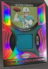 2025 Panini Certified - New Generation Jerseys Mirror Quinn Ewers #NGJ-QES Pink