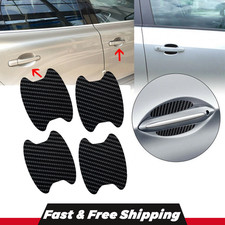 4pcs Universal Car Carbon Fiber Stickers Door Handle Protector Film Anti Scratch 4pcs Universal Car Carbon Fiber Stickers Door Handle Protector Film Anti Scratch
