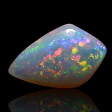 Natural Fire Opal Gemstone 0.50 Cts Semiprecious Cabochon Australia 8x5x2 mm