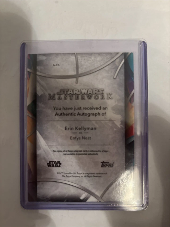 Topps Star Wars Masterworks Enfys Nest Autograph Card - Image 2 of 2