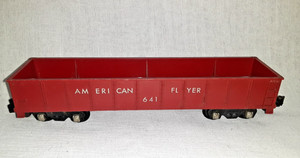 Vintage American Flyer No. 641 Gondola Type II Knuckle Couplers