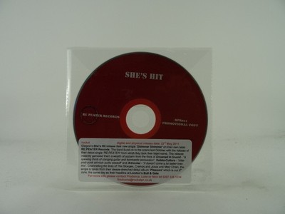 SHE'S HIT SHIMMER SHIMMER (C41) 1 Track Promo CD Single including Plastic Sleeve