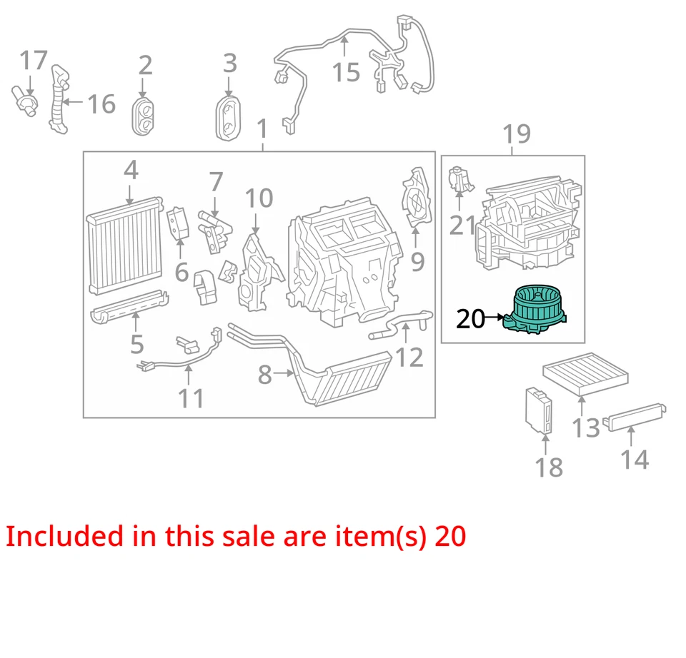 2011 Lexus GX460 Heater AC Blower Motor OEM 111K Miles - LKQ421788511 - Image 4 of 4