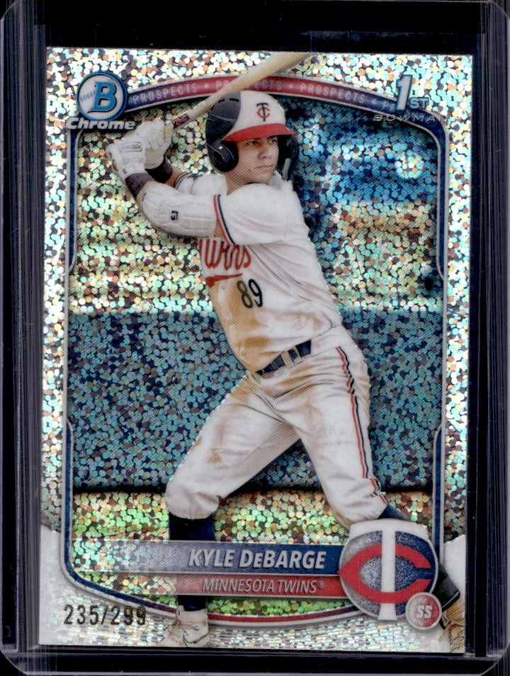 2025 Bowman Kyle DeBarge Chrome Speckle Refractor 1st #235/299 Twins
