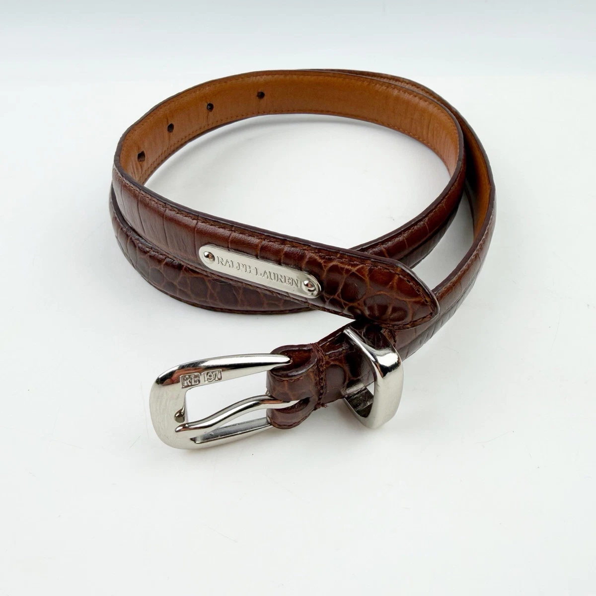 Leather Size S Silver Belts for Women for sale | eBay display picture 1