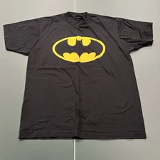  VTG Screen Stars Best XL Black Batman T Shirt Single Stitch Made In USA 