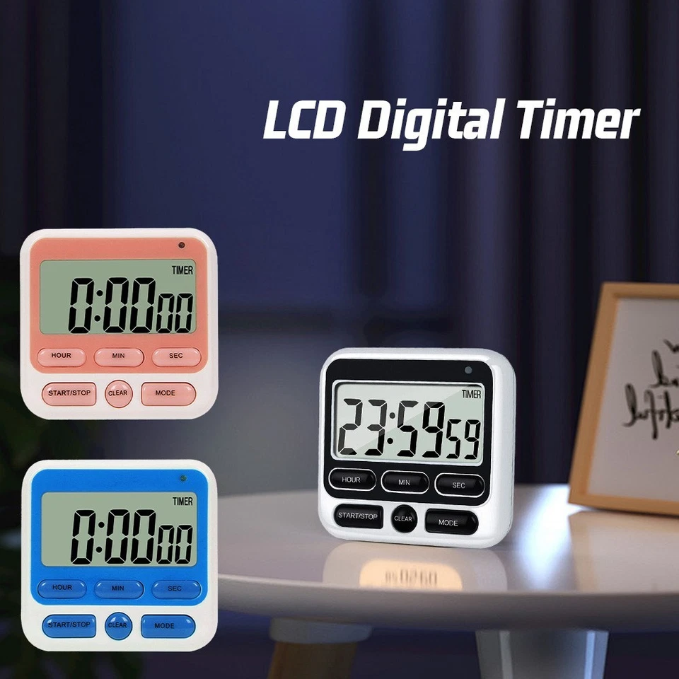 Neu große LCD Digital Küche Kochen Timer Countdown Up Uhr Küchenwerkzeug - Bild 3 von 4