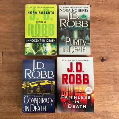 Nora Roberts  / J.D. Robb Lot of 4 - Innocent , Purity , Conspiracy , Faithless