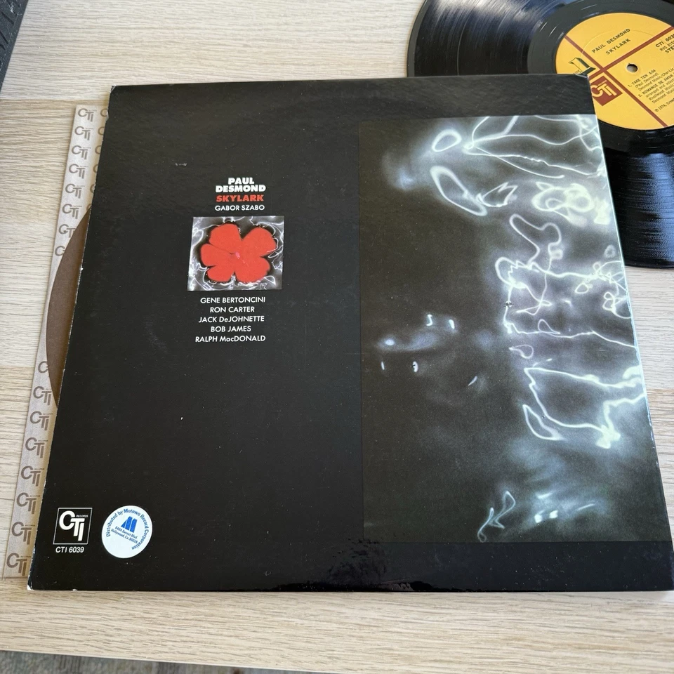 Paul Desmond Skylark 1974 CTI Van Gelder Stamp & RVG Etch Original Sleeve VG+ - Image 4 of 4