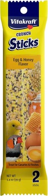 Vitakraft Crunch Sticks for Canaries and Finches - Egg 0.7 Ounce (Pack of 2) 