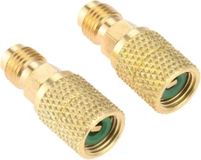 Aupoko R410A Straight Swivel Adapter, R410A Mini Split Adapter with 5/16’’ SAE F