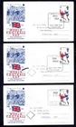 GB - 1966 World Cup Match Day Cover for all 3 of Italy First Round Games