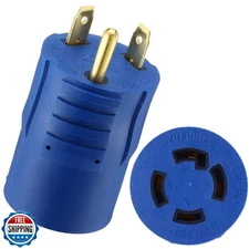 Kanayu Generator Transfer Switch Adapter Compatible with Nema Tt-30p Male to 