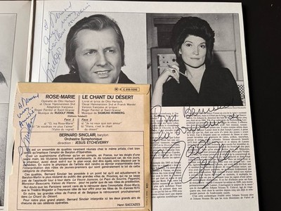 Bernard Sinclair signed LP + 45T Autogramm