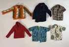 Vintage Barbie Ken Doll Shirt Tops Sweater Jacket Lot of 6 1960's 1970"s