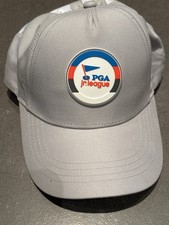 Youth PGA Jr. League Strapback Baseball Cap Hat Color Gray White Sports Kids