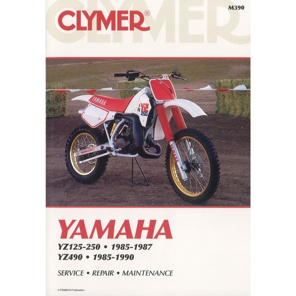 Yamaha YZ125-250 Und YZ490 (1985-1990) Workshop Manual Clymer-image