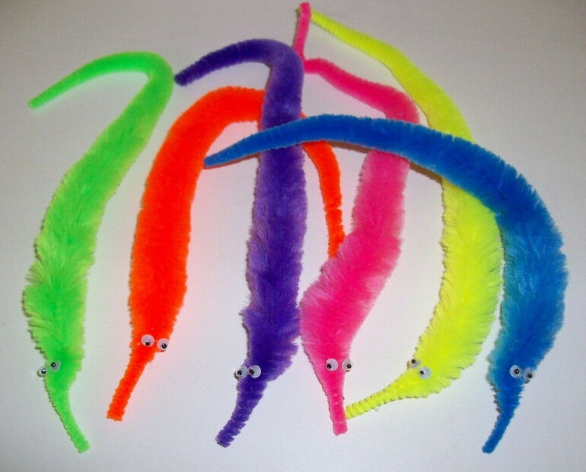Worms Magic Wiggly Fuzzy Worm Party Kid Funny Cat Toy Bulk Willy