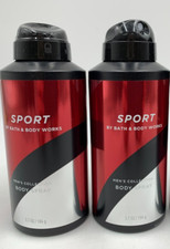 Bath  Body Works Mens Sport Body Spray 3.7 oz Set of 2 905L