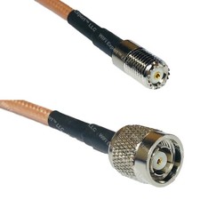 RG142 MINI UHF FEMALE to RP-TNC MALE Coaxial RF Cable USA-Ship Lot