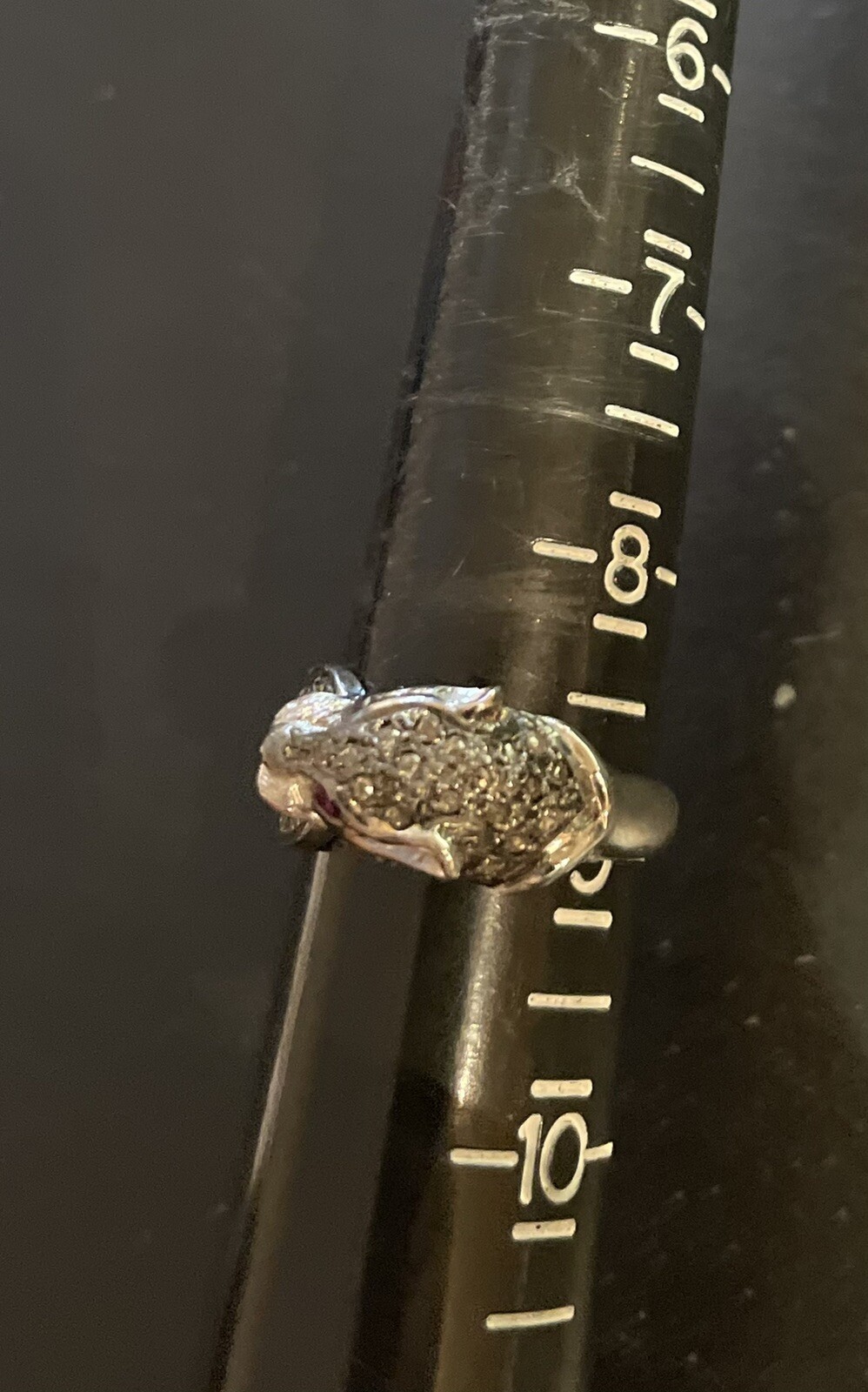 Estate! Natural ruby Sterling silver  Hallmarked … - image 5