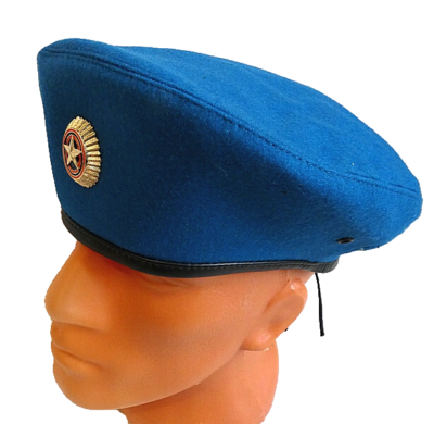 ロシア空挺軍 VDV 制帽 常勤帽 青帽 実物 約58cm 放出品 Original Russian Army VDV Airborne Troops Beret 58cm Sky Blue 2010