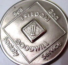 2 Year Narcotics Anonymous NA Medallion Coin 1991 WSO Set Token Chip Clean