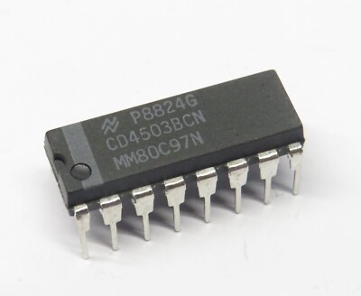 10 Stück CD4503BCN CMOS Hex buffer =MM80C97N, National Semiconductor