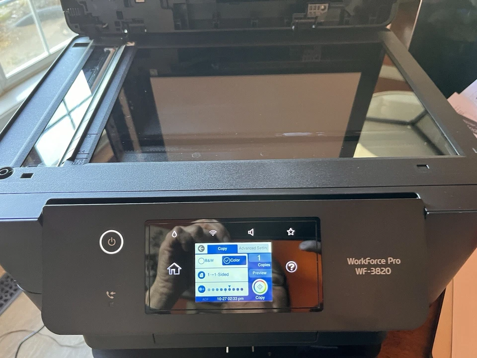 Epson Workforce Pro WF-3820 Wireless Color Inkjet All-in-One Printer, Black - Image 3 of 4