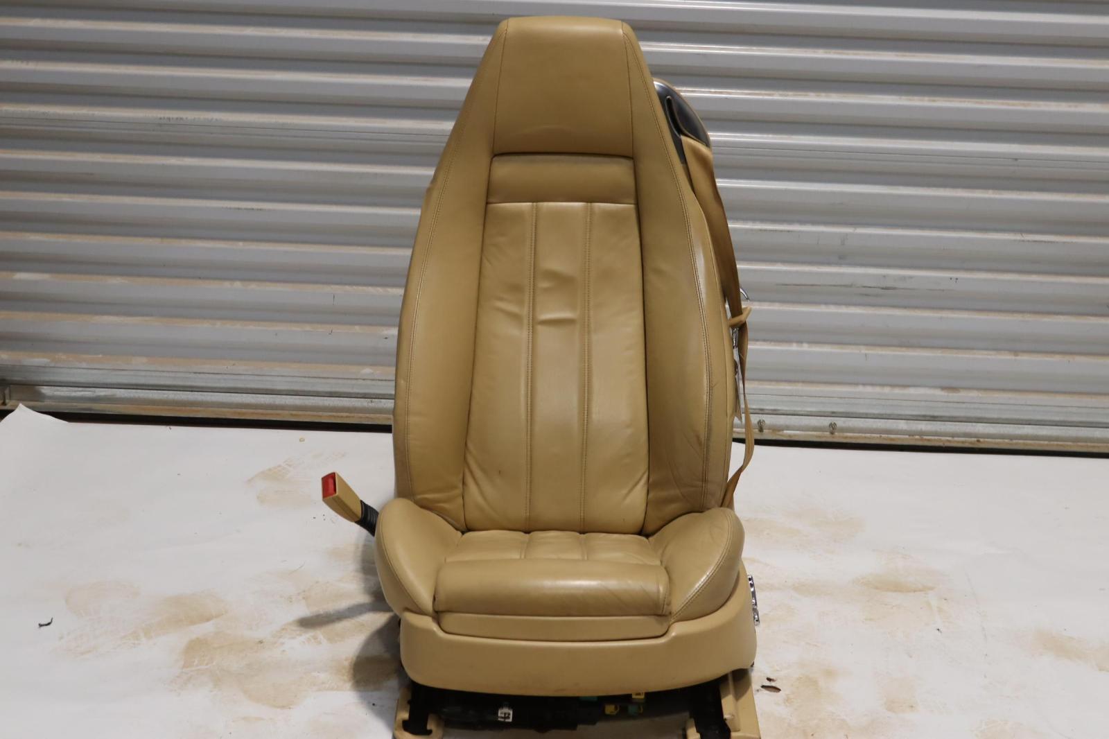 2003-2011 BENTLEY CONTINENTAL GT FRONT LEFT DRIVER SEAT TAN LEATHER OEM