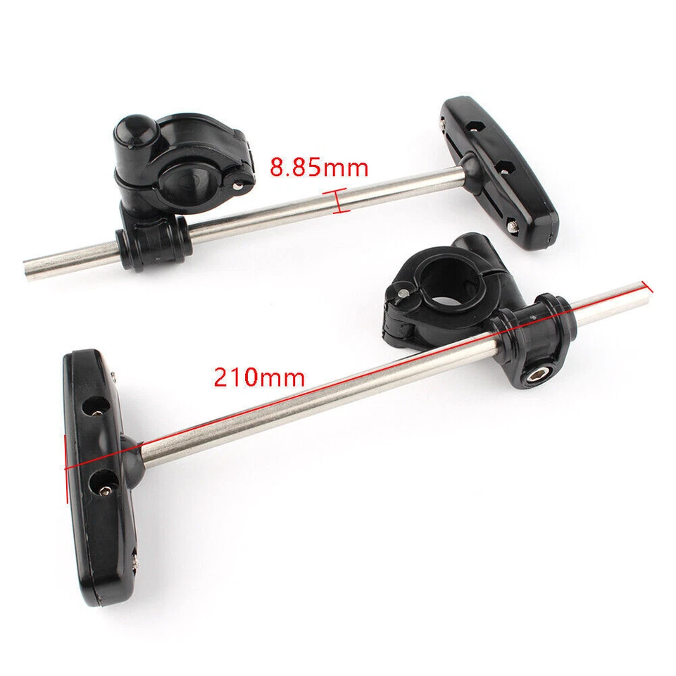 Parabrisas Universal Moto 7/8" y 1" 22MM 25MM Montaje Manillar Foto 3 de 4