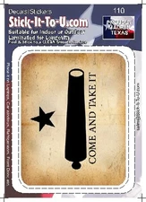 Come and Take It Flag – Decal Sticker Gun Security