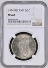 Ireland 1954 | Half Crown | Irish 2s6d | Horse | KM.16a | MS65