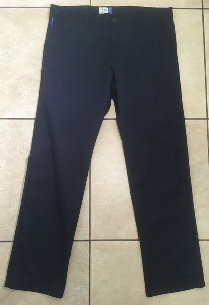 Pantalones Chinos Marca LIDL Para Hombre Algodón Orgánico Bordado Duradero NUEVO Azul Marino