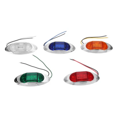 6LED Rund Seitenmarkierungsleuchte Begrenzungsleuchten Auto SUV Anhänger LKW 24V - Bild 1 von 4