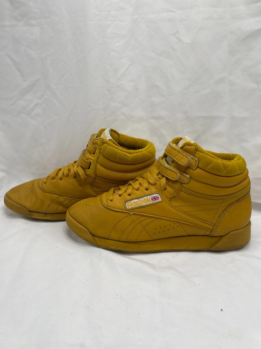 Reebok high tops 80s gold clearance
