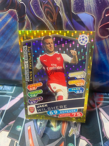 2016 Topps Match Attax UEFA Champions League Exclusive Ed. Jack Wilshere LP