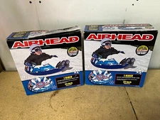 Airhead Subzero Snow Sled Tube Heavy Duty PVC 33" Inflatable Tube Set Of 2 C14